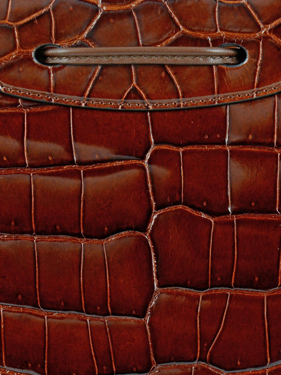 brown croc bolsauette bolsa