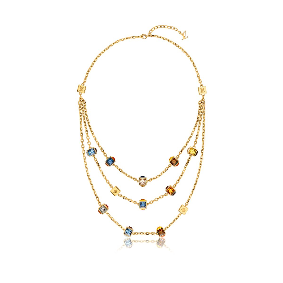 Louis Vuitton Gamble Sunset Crew Necklace in Gold | Lyst