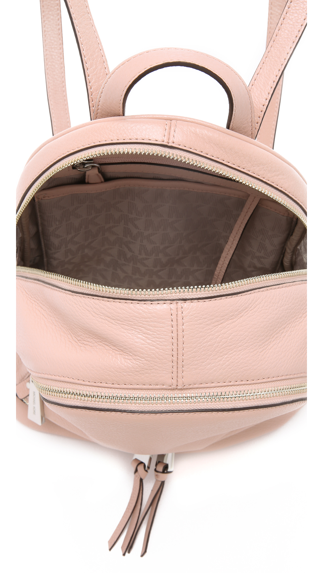 MICHAEL KORS RHEA ZIP 5 L Backpack VANILLA - Price in India