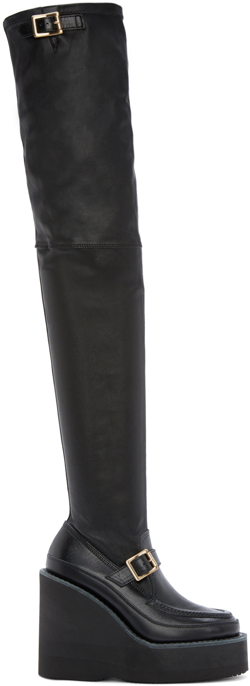 sacai wedge boots