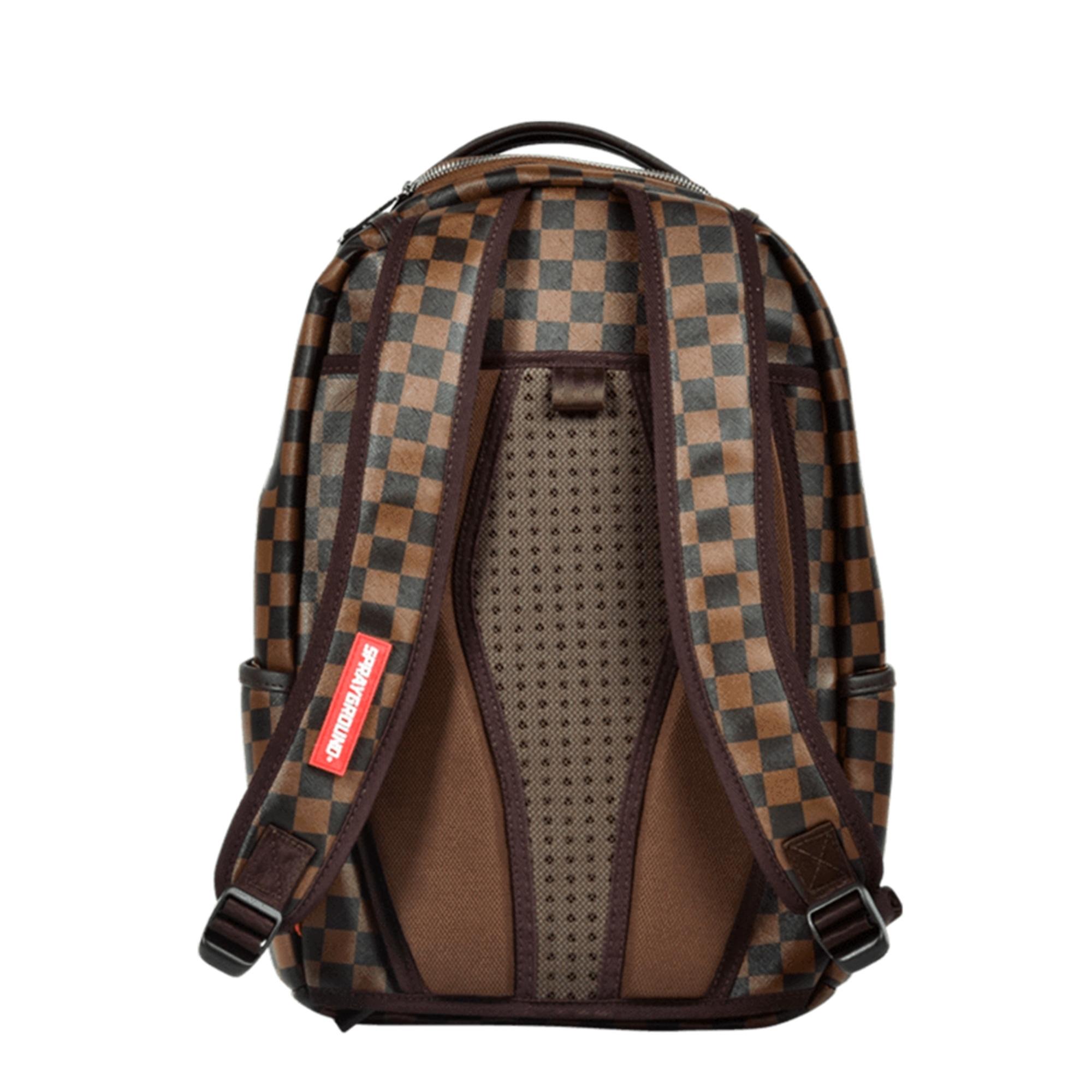 sprayground backpack brown