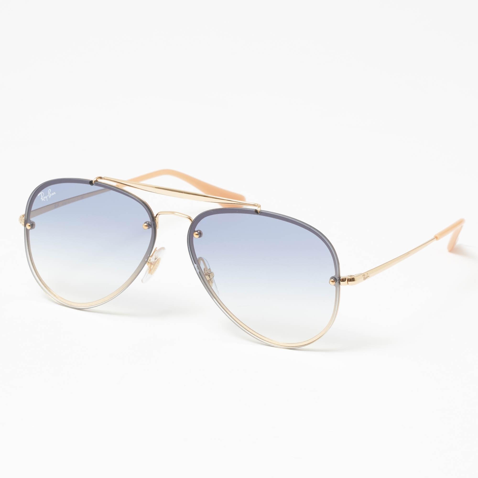 Ray Ban Gold Blaze Aviator Sunglasses Light Blue Gradient Lenses Rb358 In Metallic For Men Lyst Ray Ban Gold Blaze Aviator Sunglasses Light Blue Gradient Lenses Rb358 In Metallic For Men Lyst