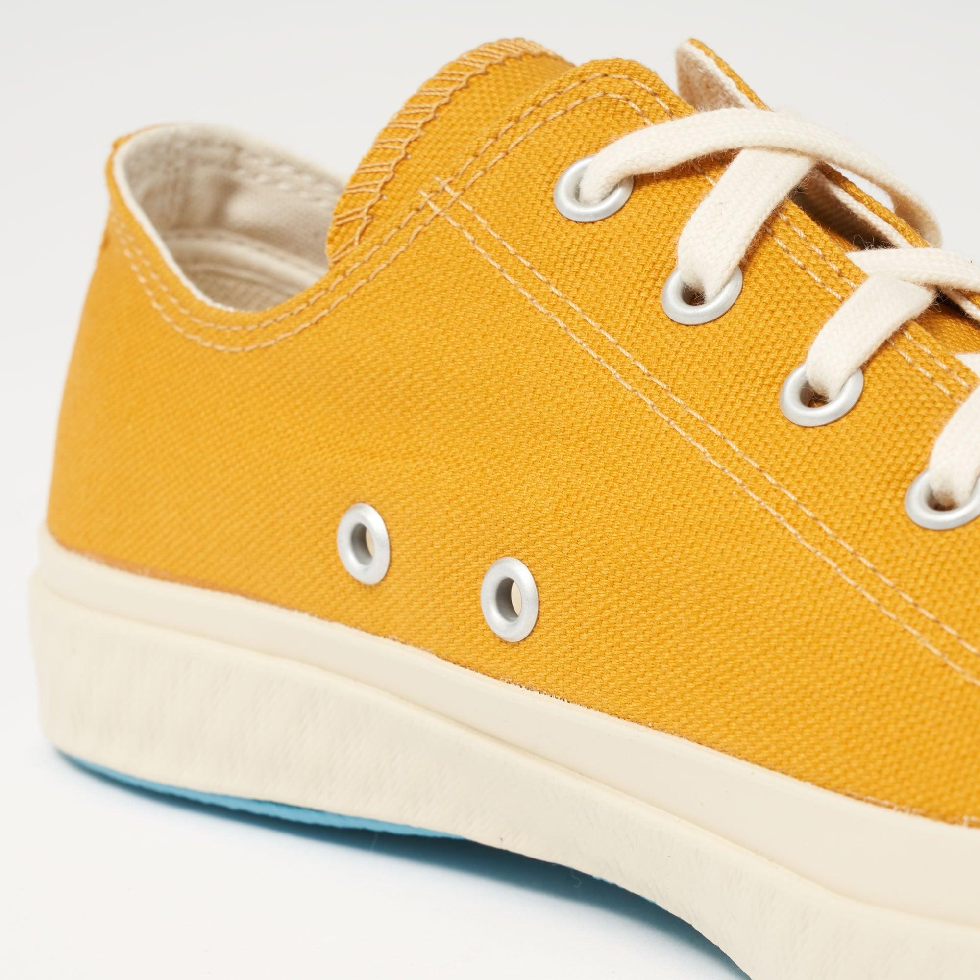 mustard yellow canvas shoes