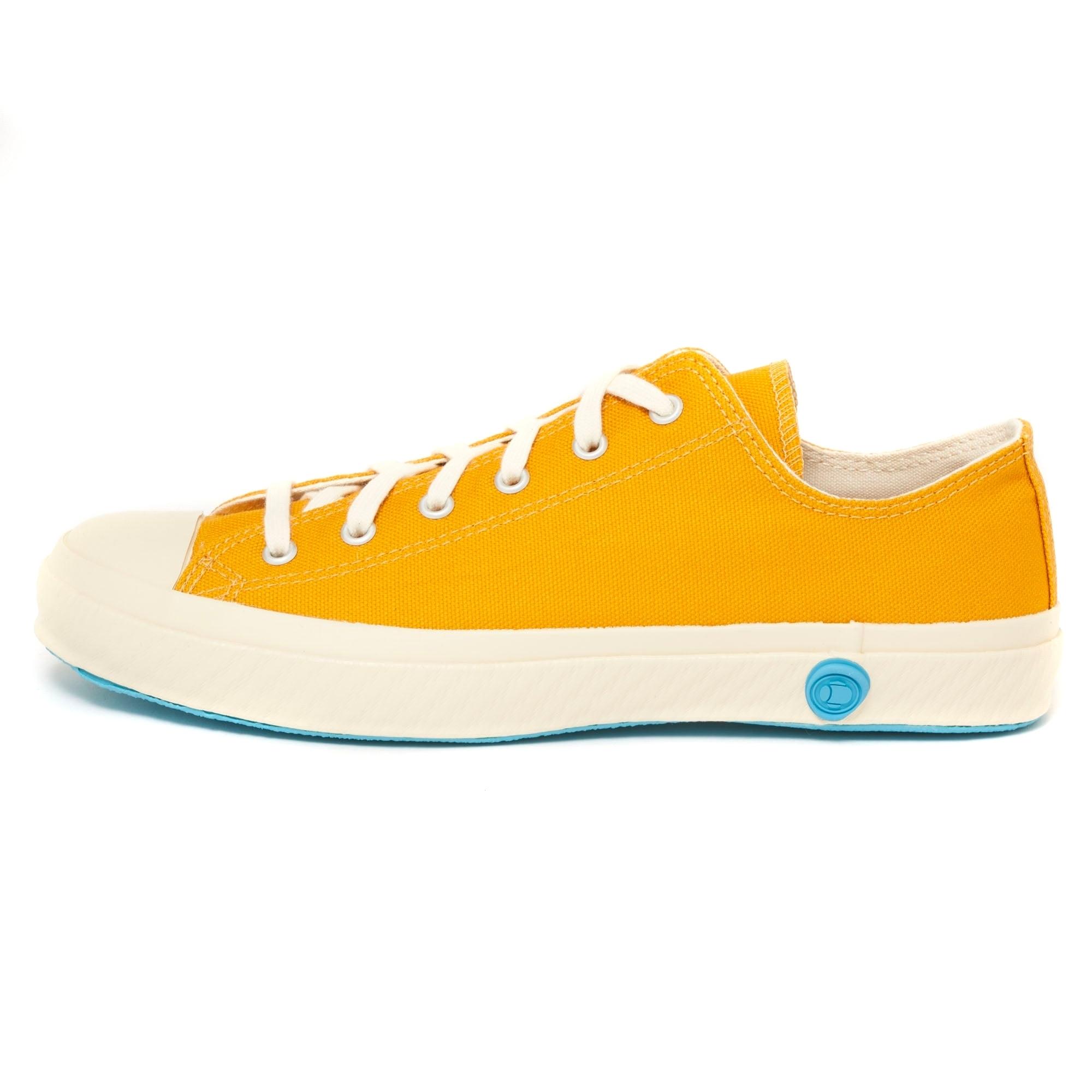 mustard yellow canvas shoes