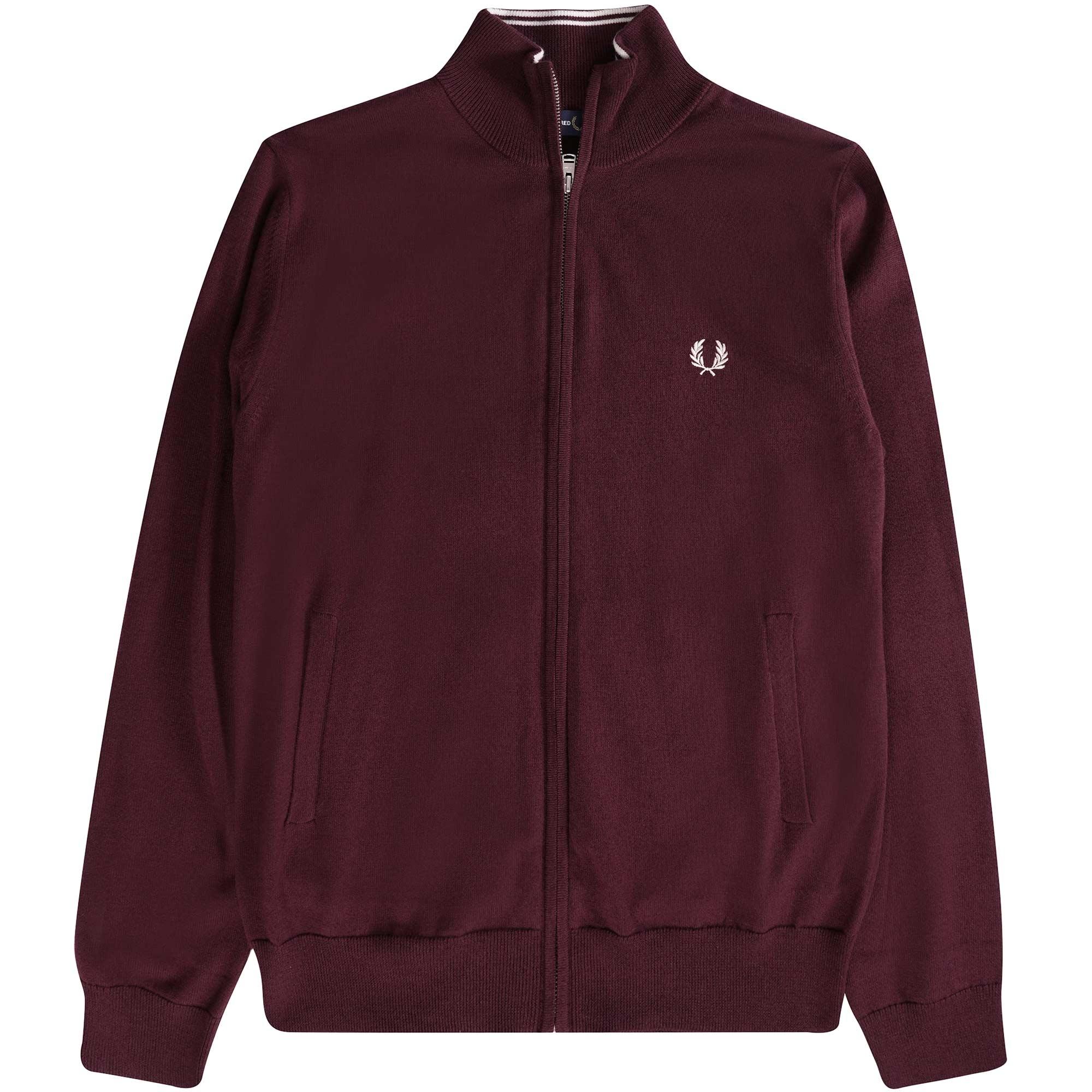 Fred Perry Authentic Classic Zip Through Cardigan in Purple for Men Lyst UK
