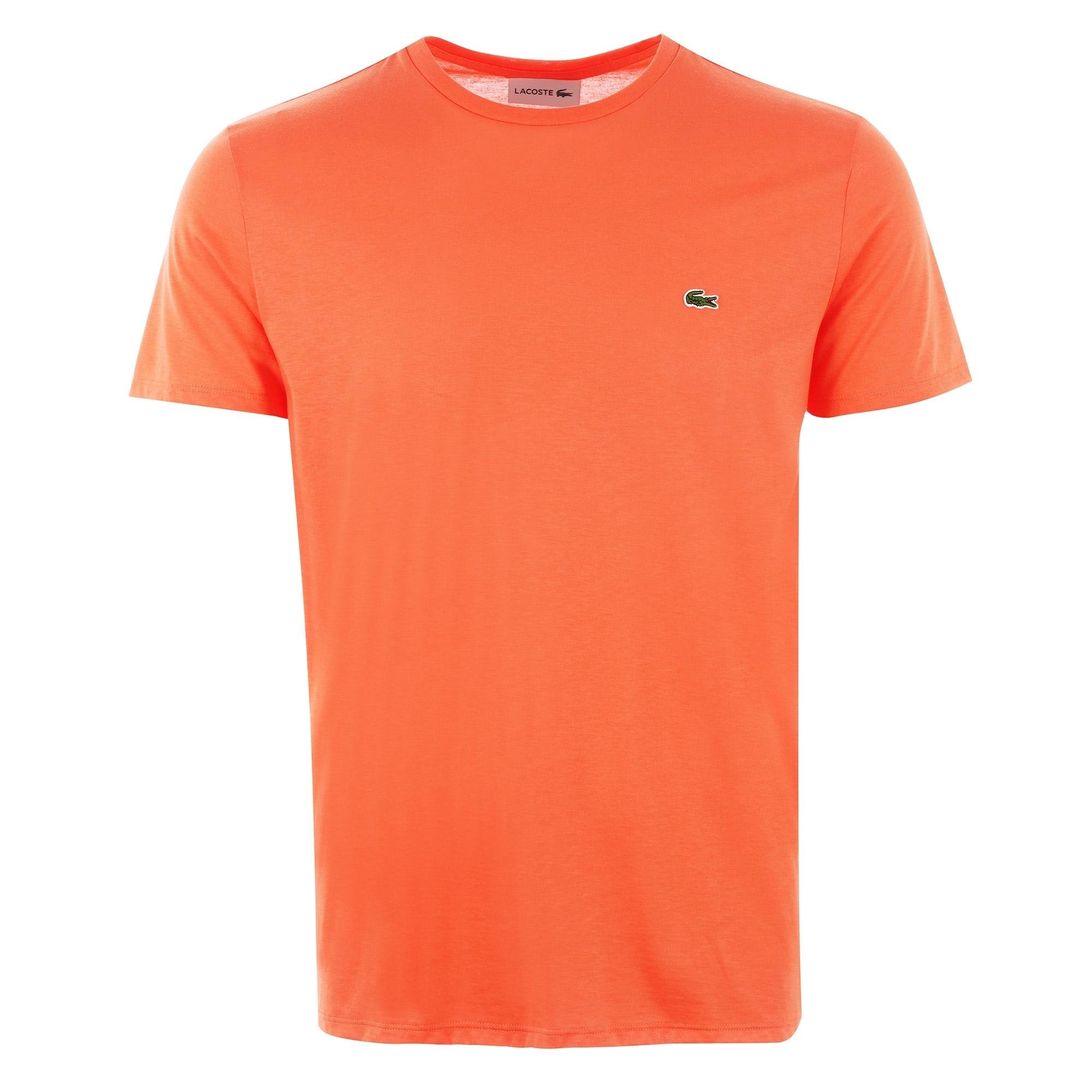 orange lacoste t shirt