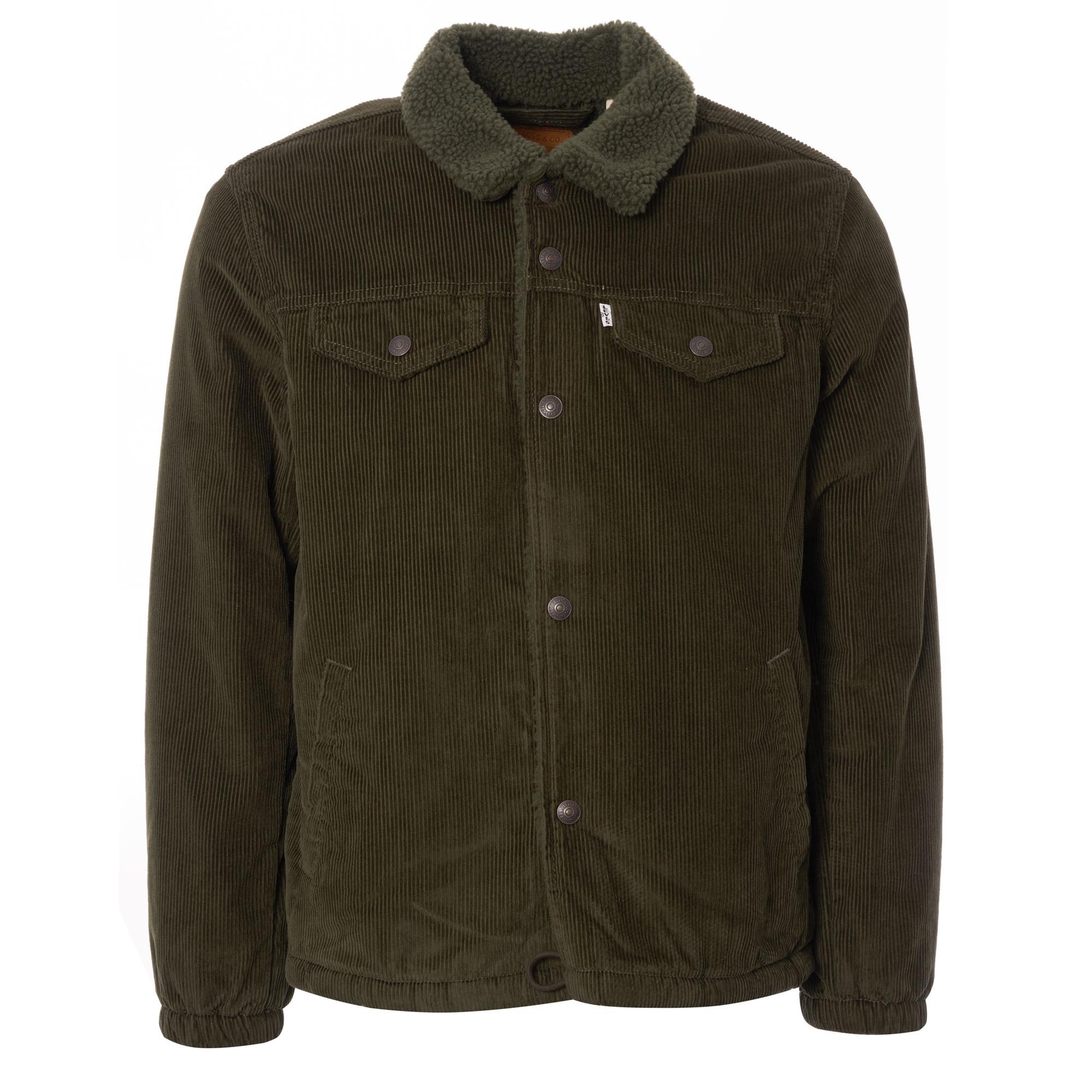 levi's brown corduroy sherpa jacket