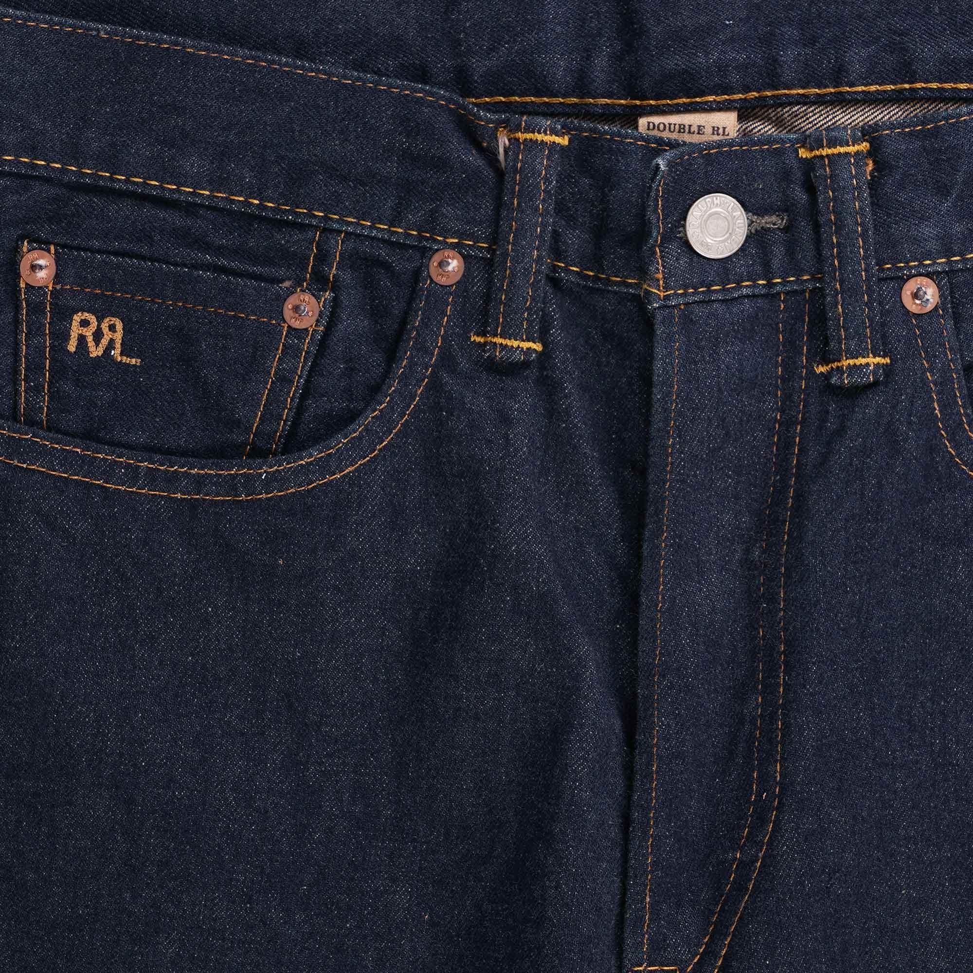 RRL Straight Fit Once-washed Selvedge Jean in Blue for Men | Lyst UK