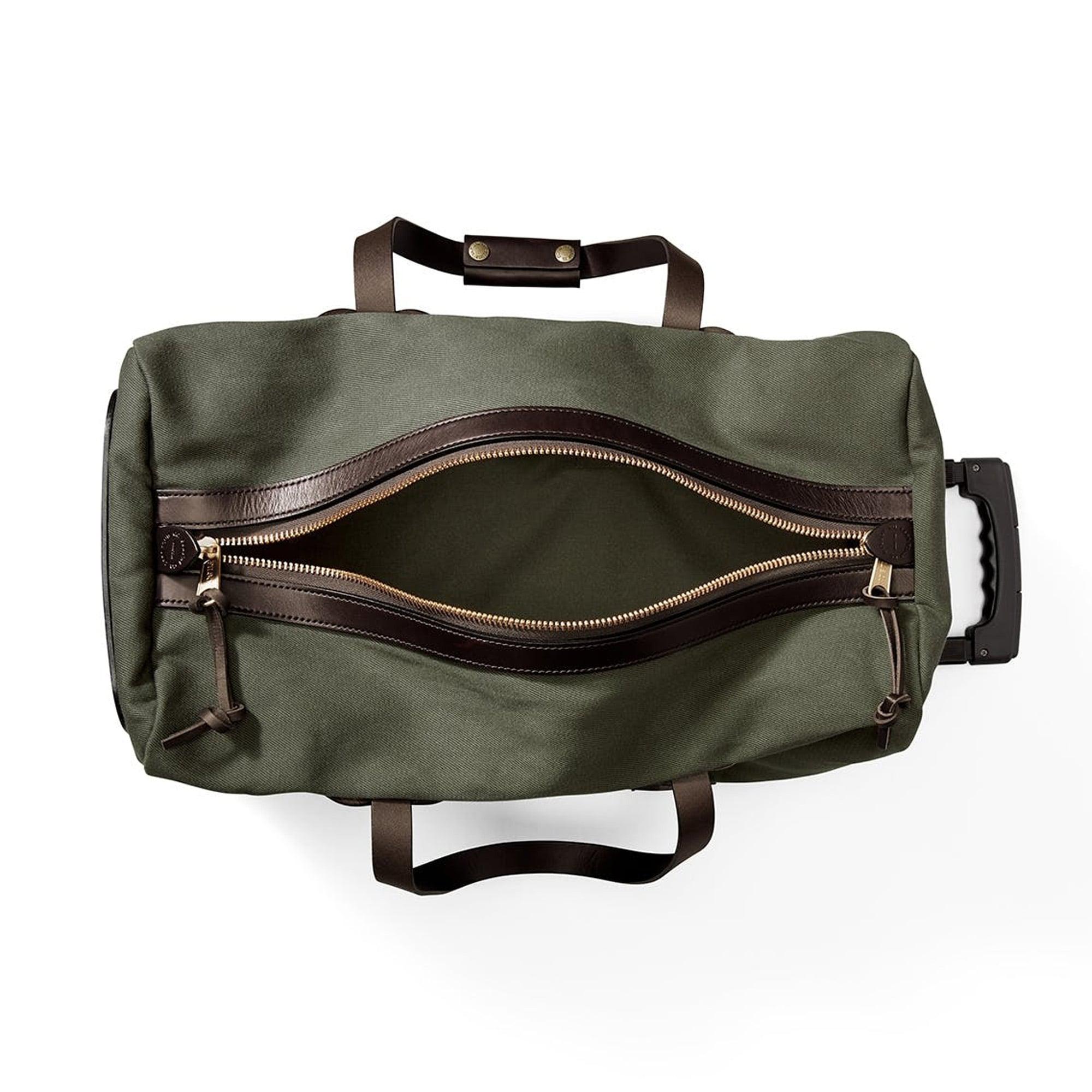 Filson Leather Small Rolling Duffle Bag in Black for Men Lyst