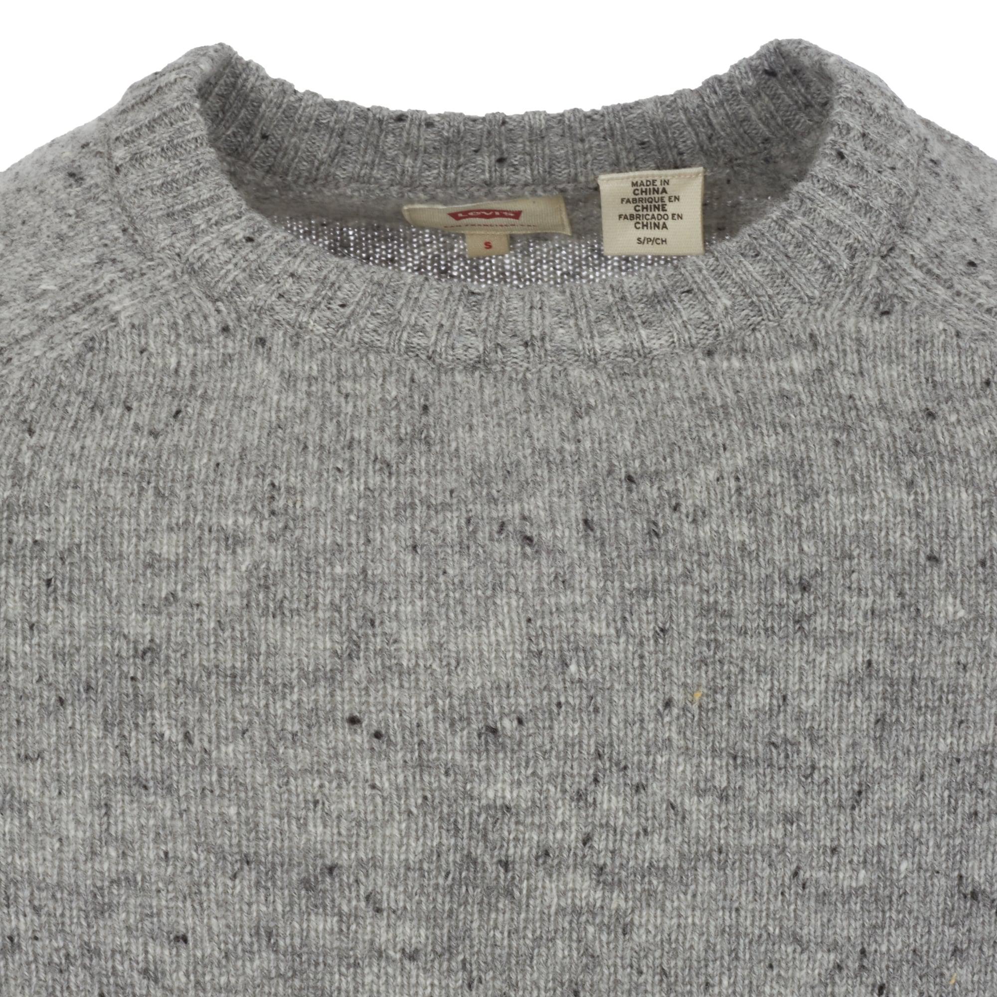 Levi's Wool Grey Speckled Hayes Crew Neck Jumper in Grey for Men - Lyst