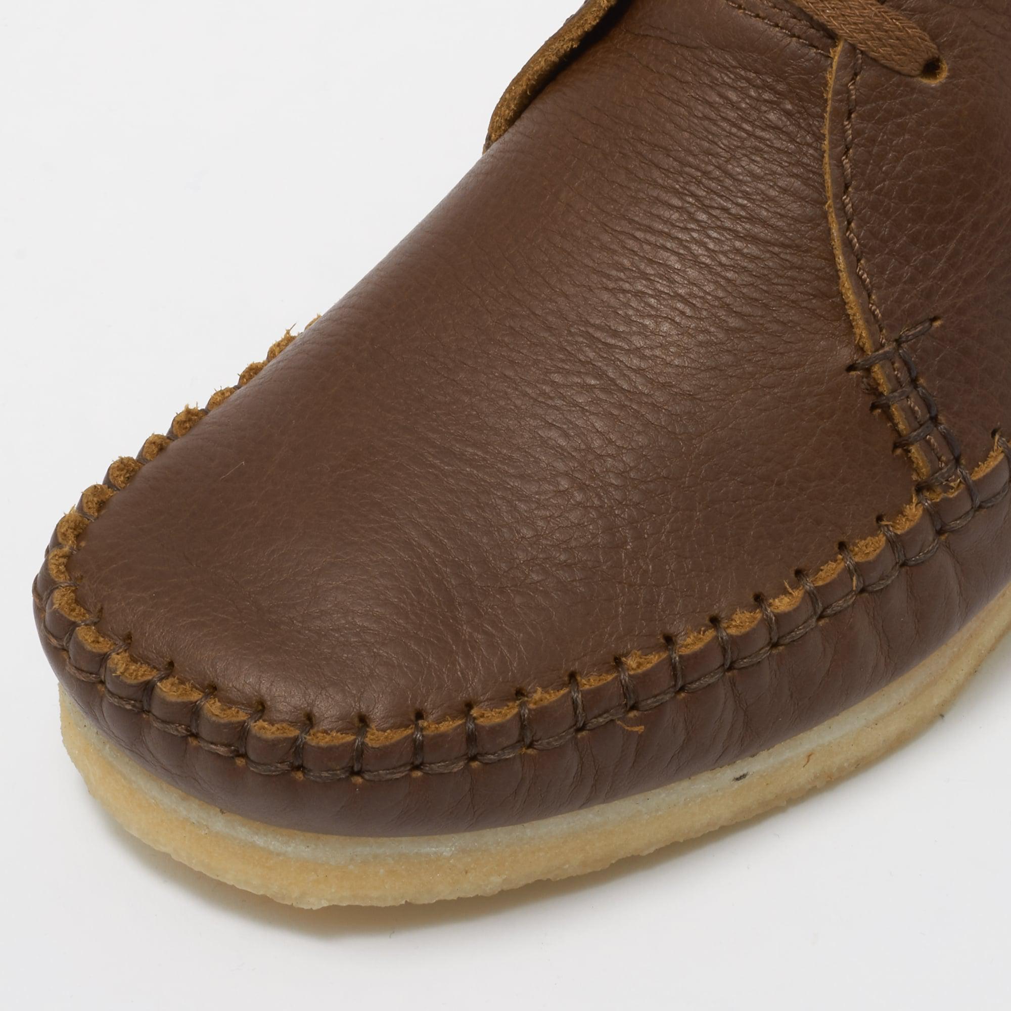 clarks weaver boot brown suede