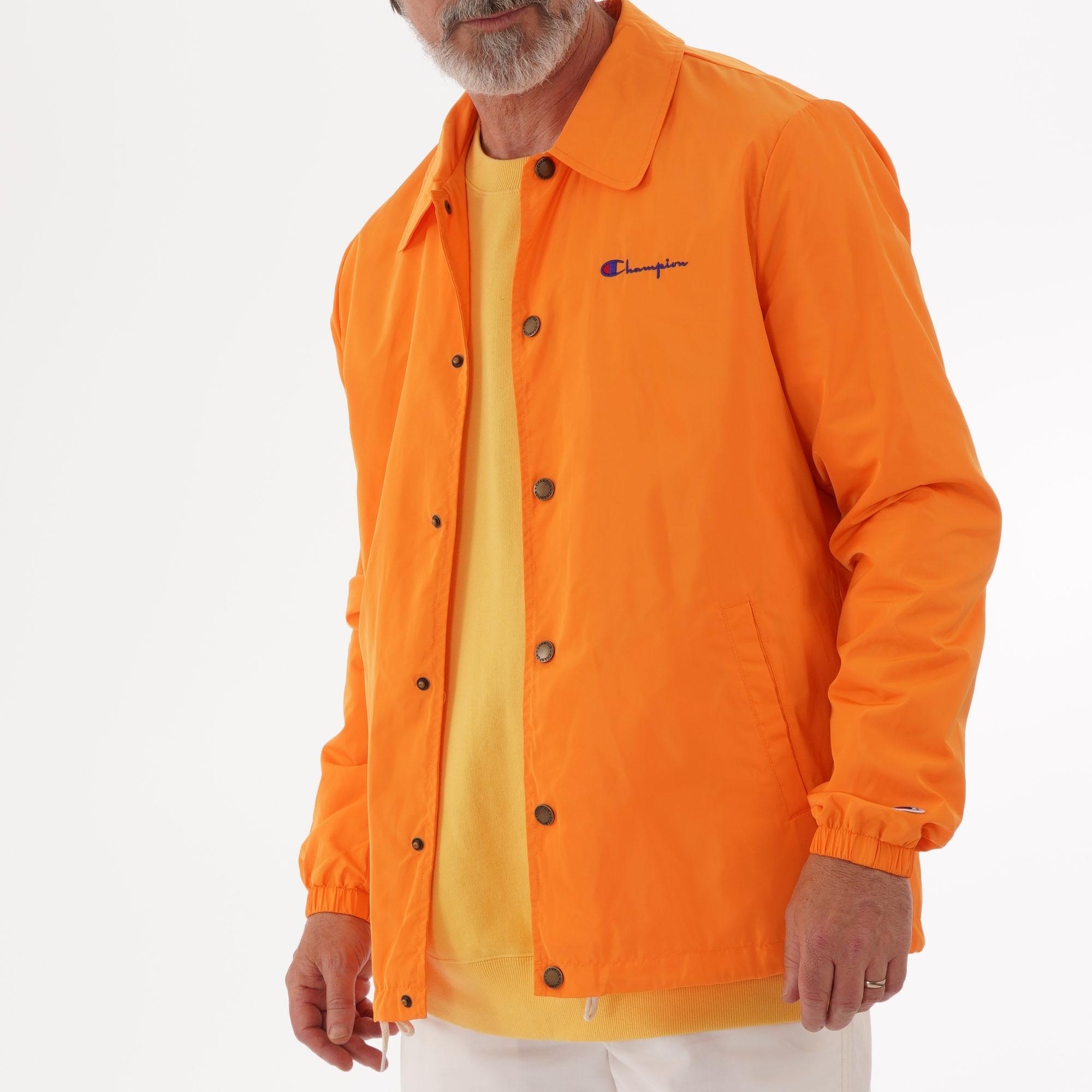 champion jacket orange