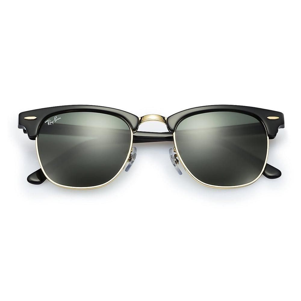 Ray-Ban Ray-Ban Clubmaster Black Gold Sunglasses Rb3016 W0365 for Men ...