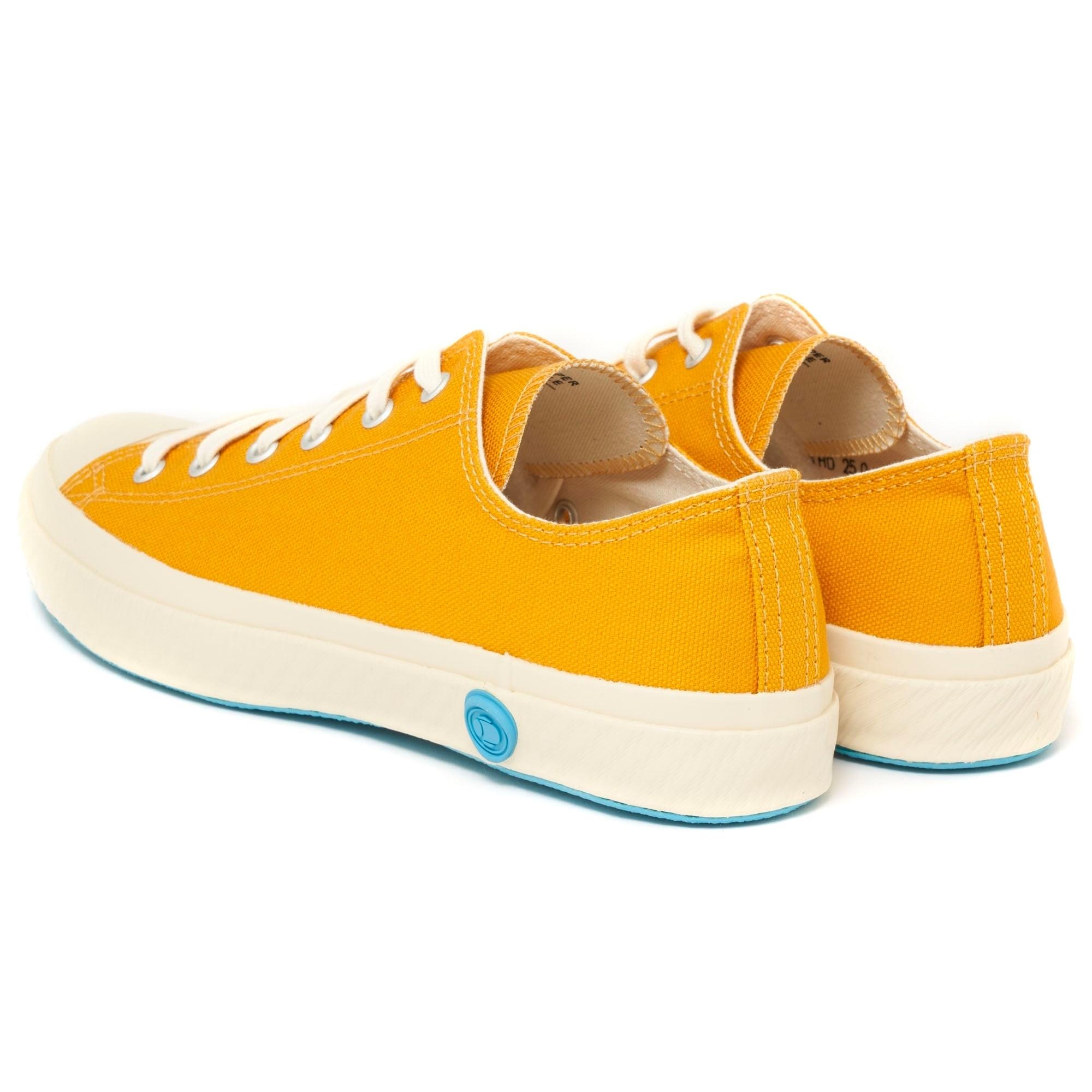 mustard yellow canvas shoes