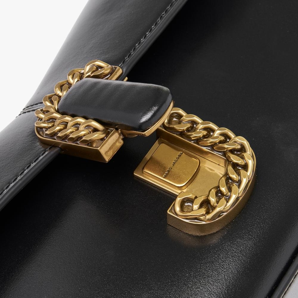 Marc Jacobs The St. Marc Convertible Black Leather Clutch Bag | Lyst