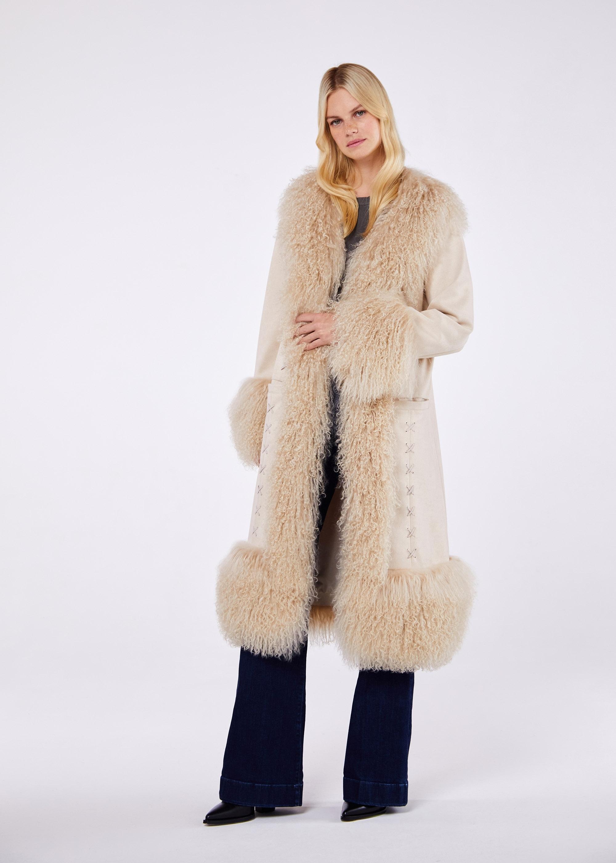 CHARLOTE.SIMONS フォックスファーマフラー　シャーロットシモーヌ Charlotte Simone Candy Cane Fox Fur Scarf Blackwhiteblue, $675