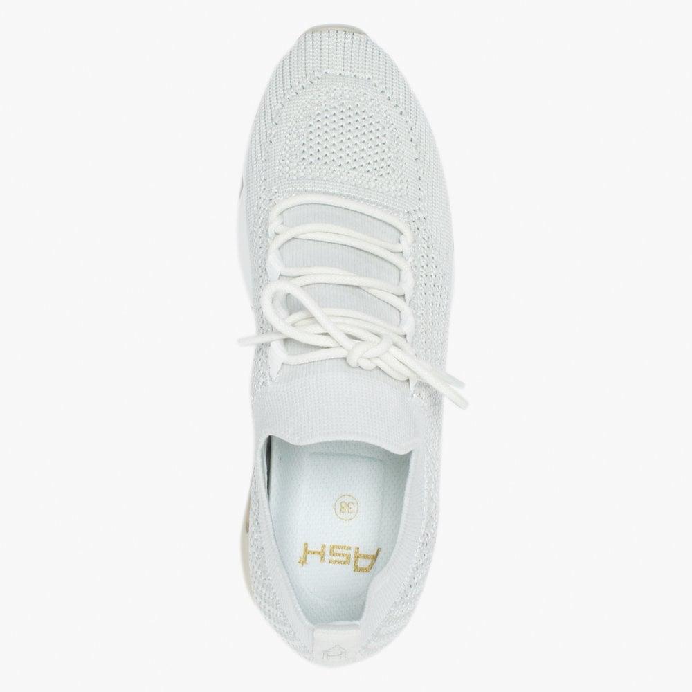 Ash Lunatic White Knitted Trainers Lyst UK