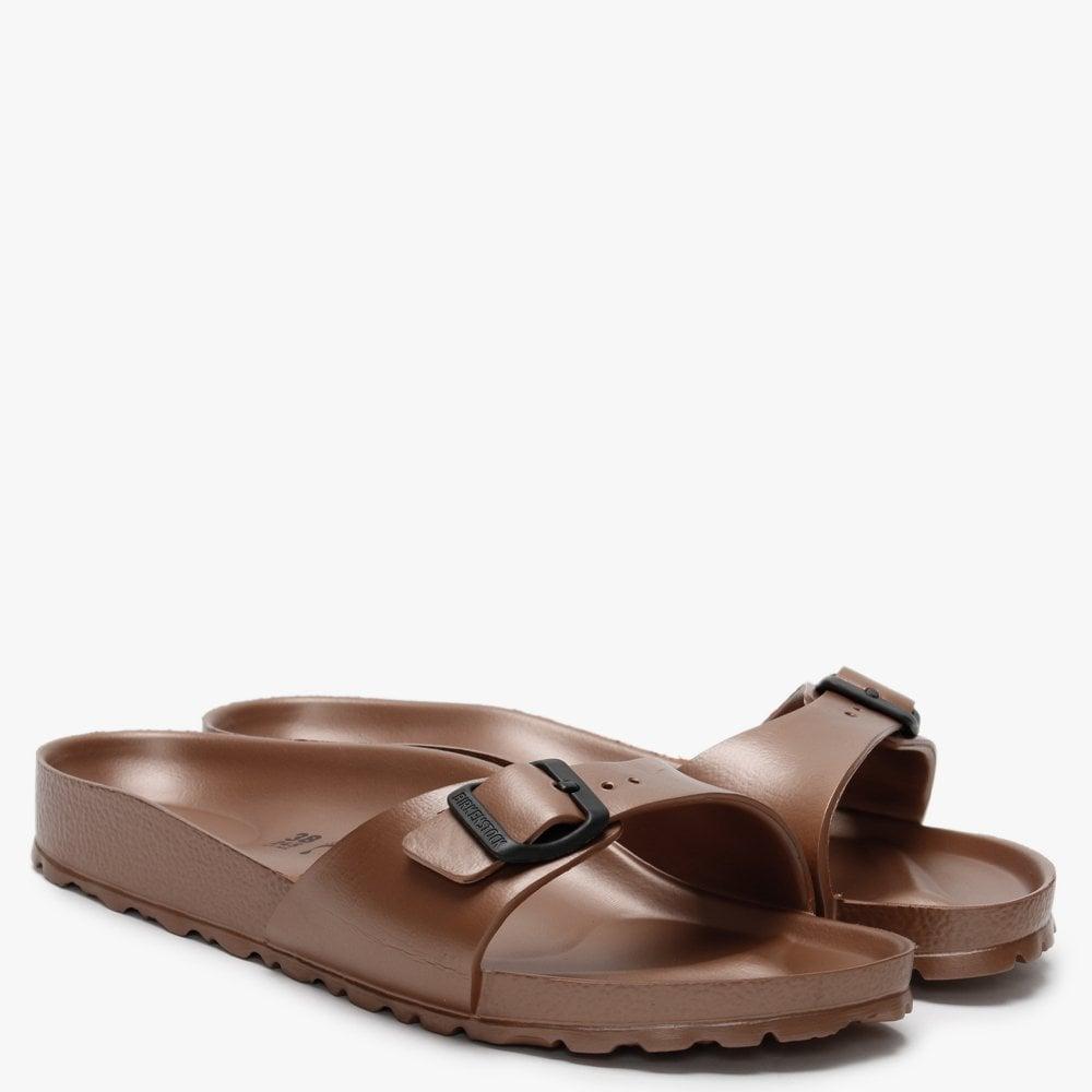 Birkenstock Madrid Eva Metallic Copper Mules in Brown Lyst