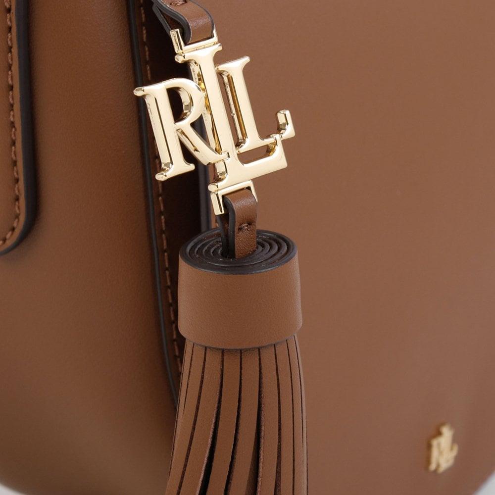 Lauren by Ralph Lauren Witney 20 Lauren Tan Leather Cross-body Bag in Brown