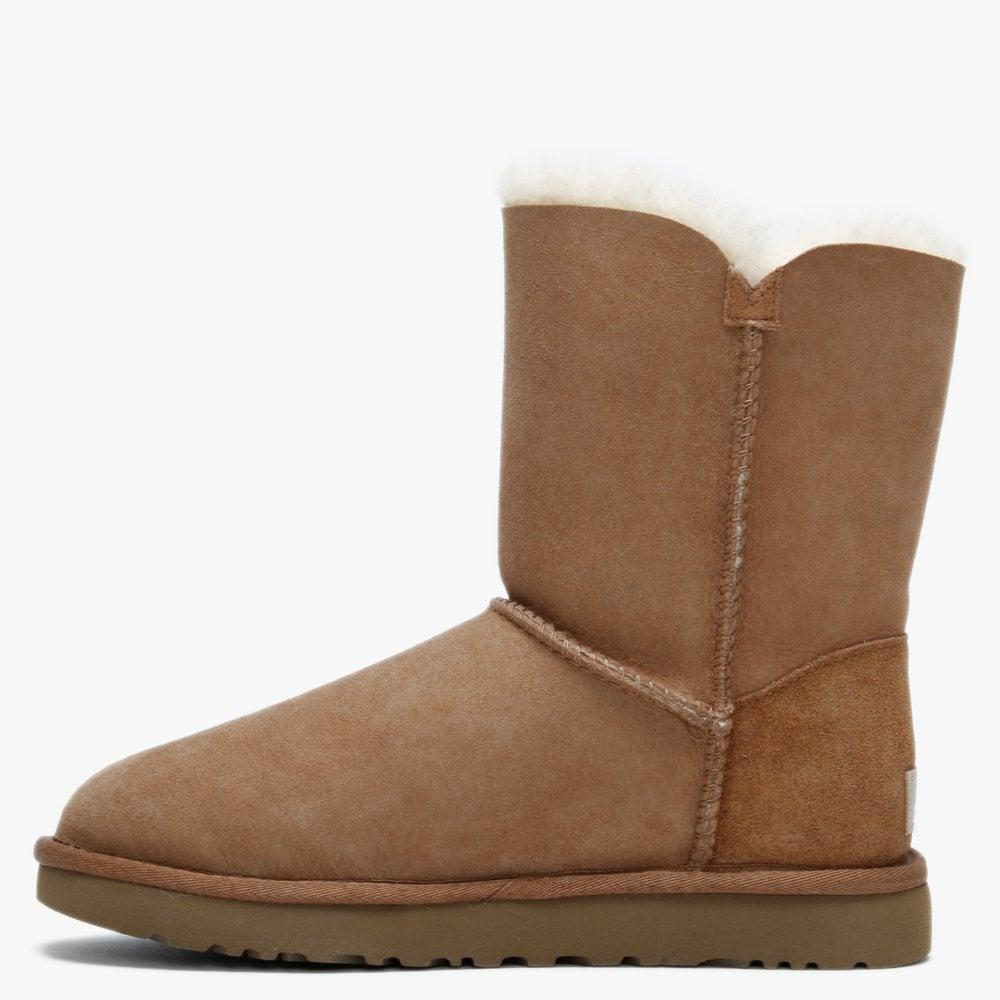 UGG Bailey Button Ii Chestnut Twinface Boots in Brown | Lyst