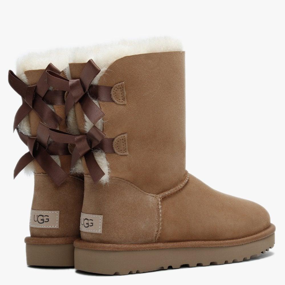 UGG Bailey Bow Ii Chestnut Twinface Boots in Brown | Lyst