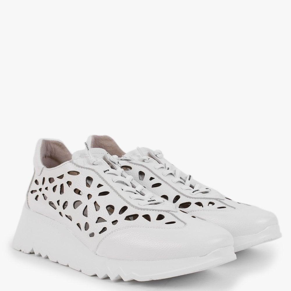 Lachlyn White Leather Sneakers Ws by Midas | Shop Online at Midas