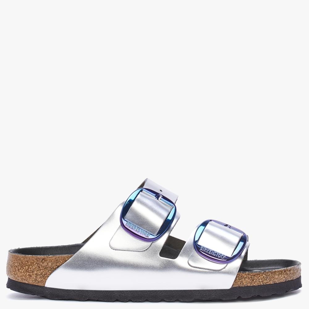 vintage metallic black birkenstocks