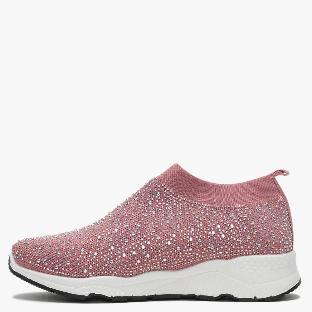 moda in pelle pink trainers