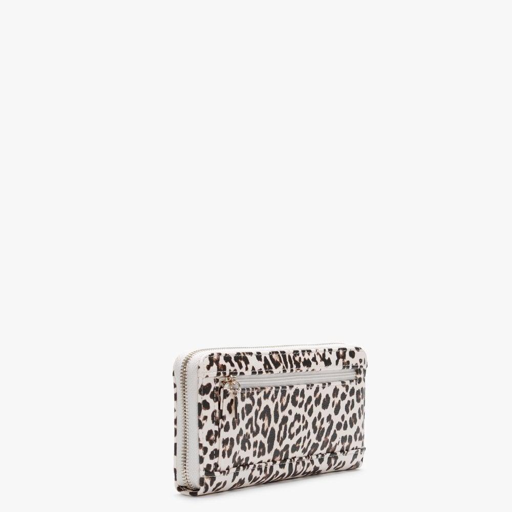 guess leopard wallet