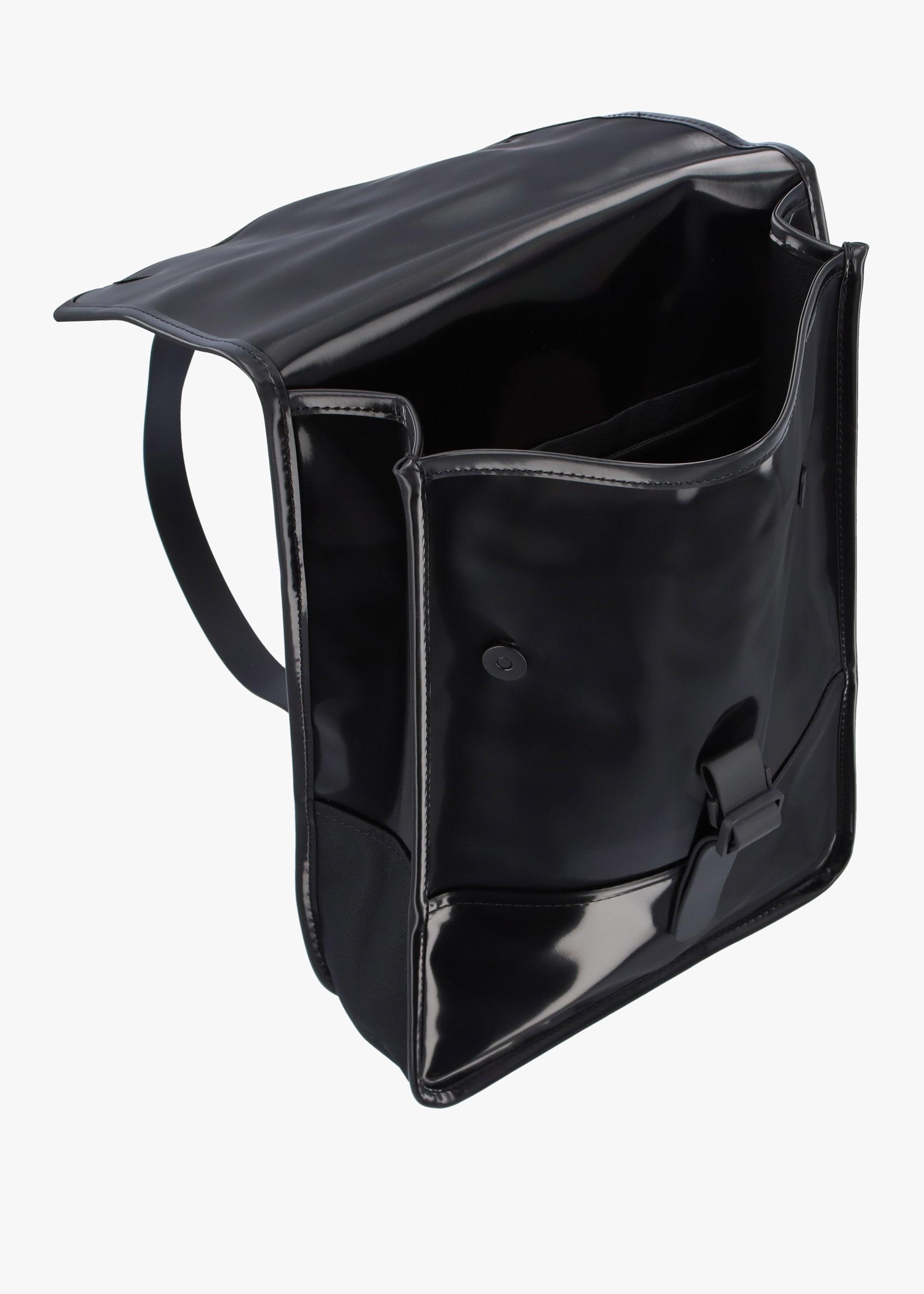 Rains backpack mini shiny black hotsell
