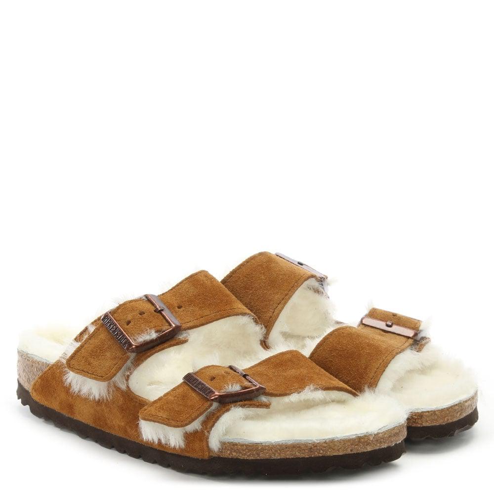birkenstock shearling mink