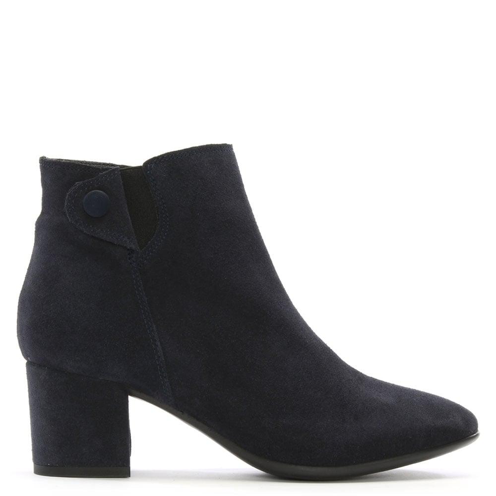 Lyst - Daniel Tordino Navy Suede Ankle Boots in Blue