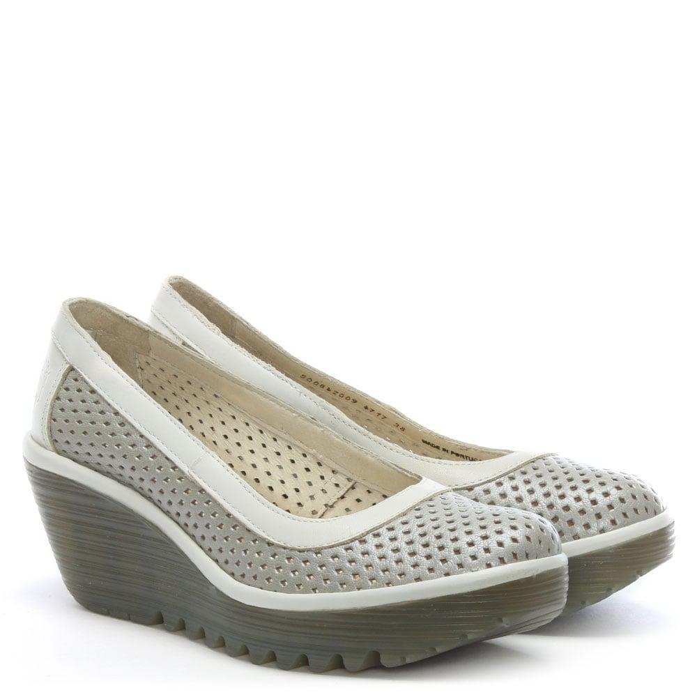 fly london perforated wedge