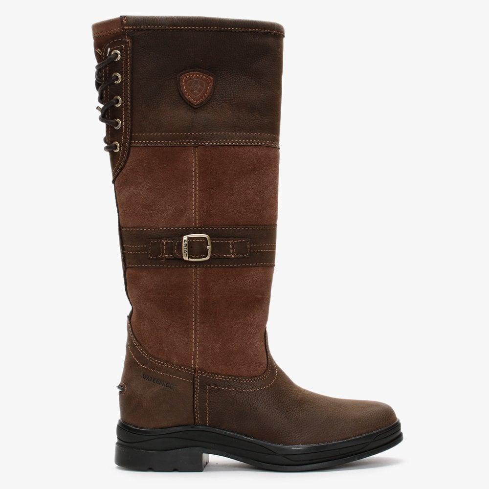 Ariat Langdale H20 Tan Leather Knee Boots in Brown - Lyst