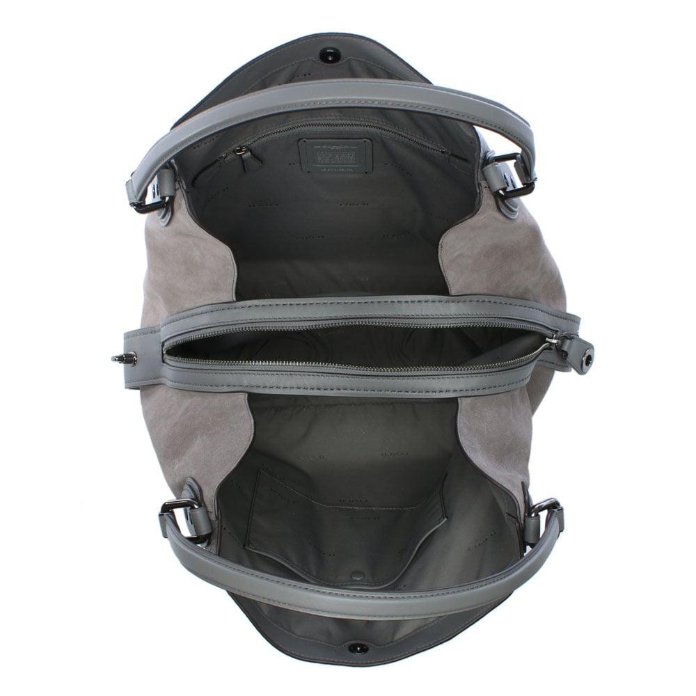 Coach Light Grey Sheepskin Leather Shoulder Bag | IUCN Water