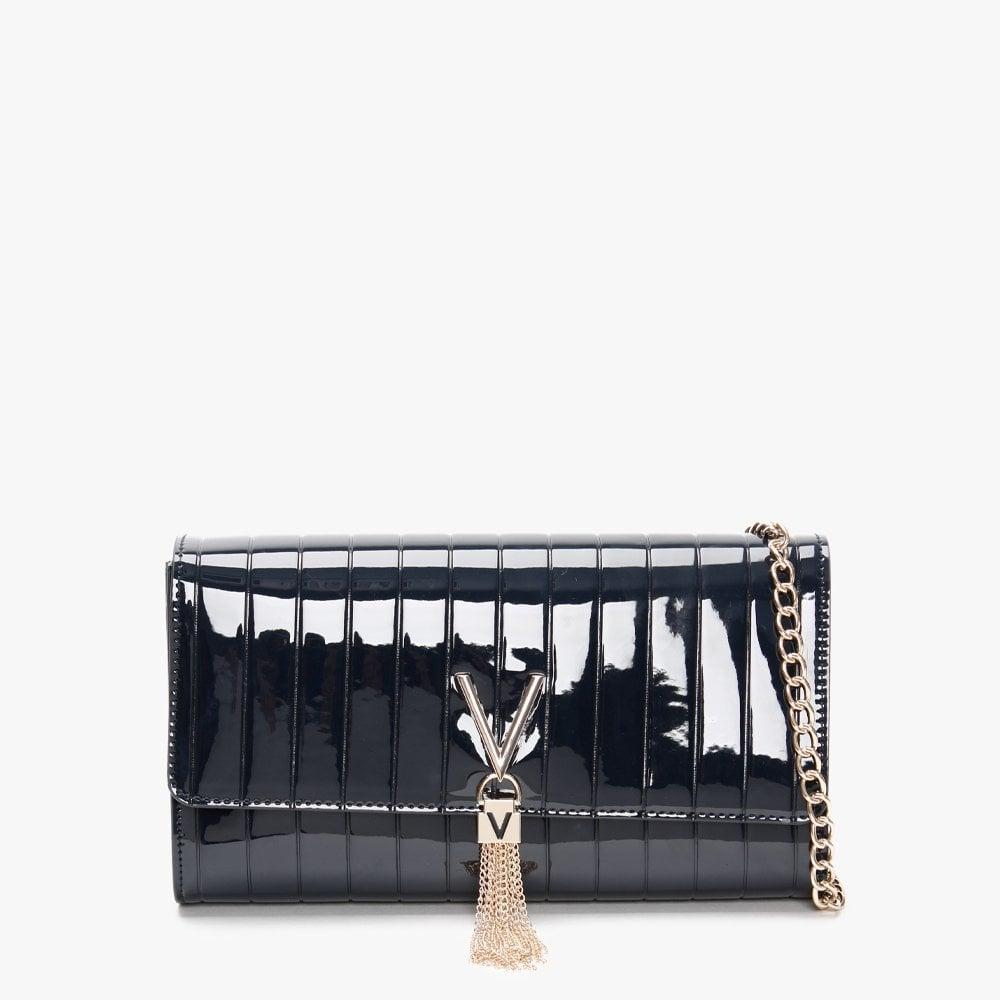 Valentino Bongo Blue Patent Pochette Bag | Lyst