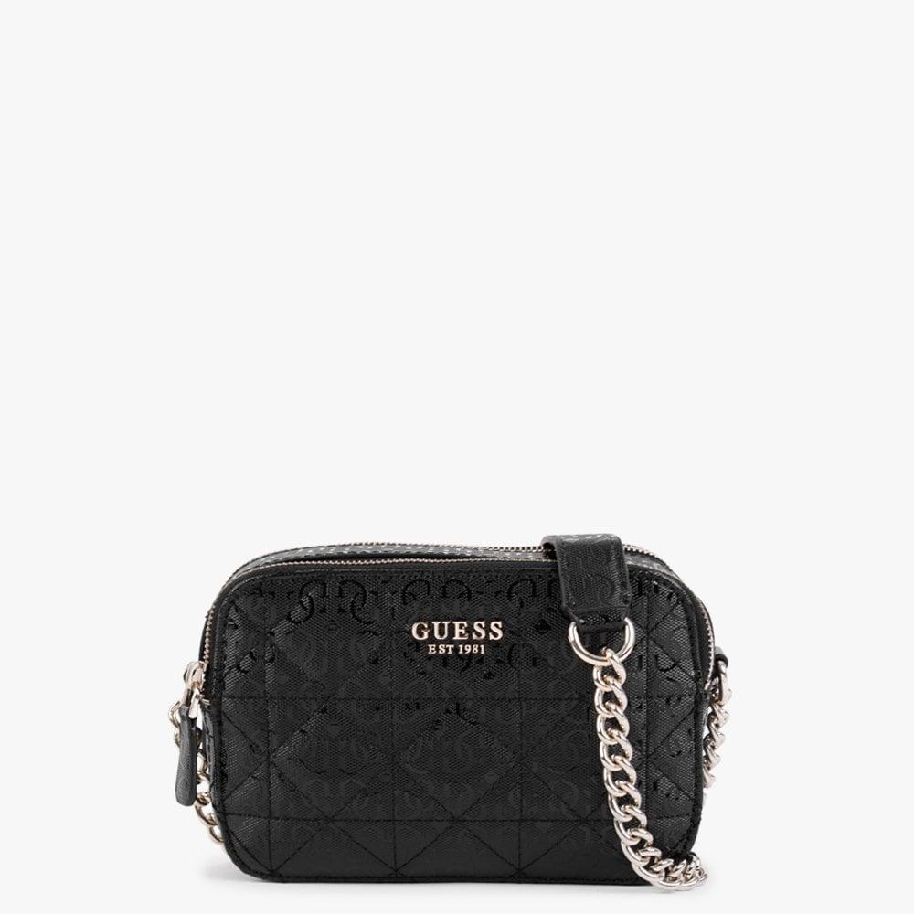 Guess Noelle Black Logo Crossbody Camera Bag Lyst