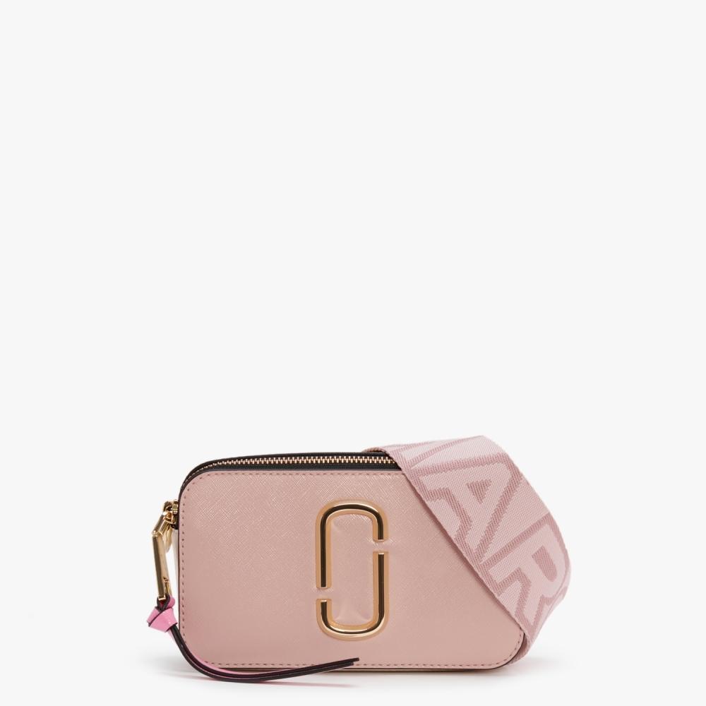 Marc Jacobs The Snapshot Rose Multi Leather Camera Bag in Pink | Lyst