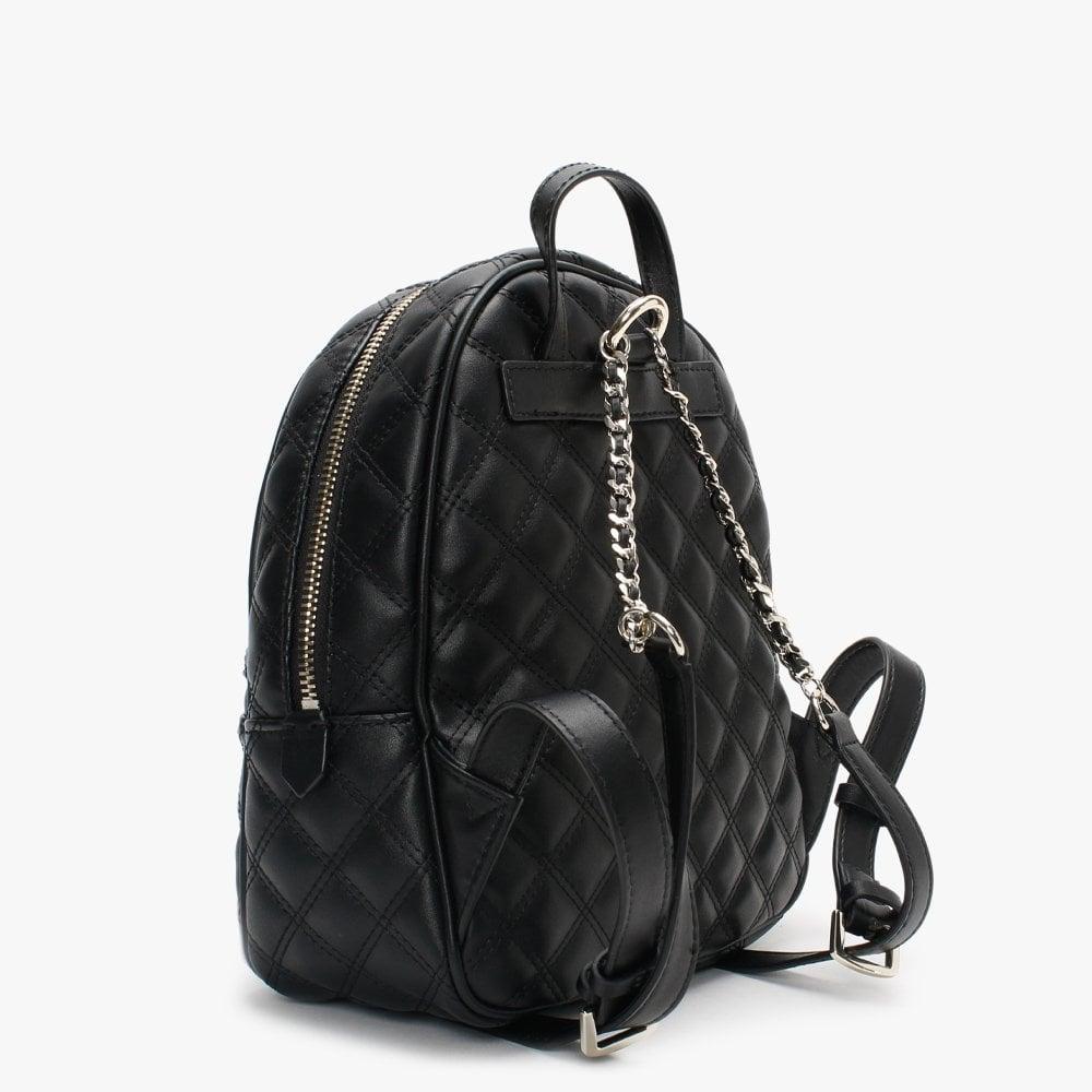 Guess Cessily Ii Quilted Black Backpack - Lyst