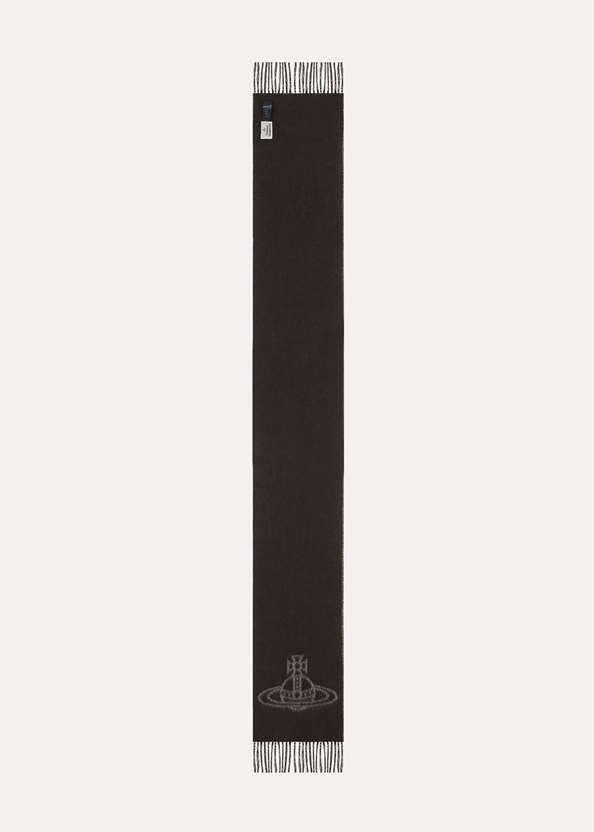 Vivienne Westwood Double Logo Off Wool Scarf in Gray for Men