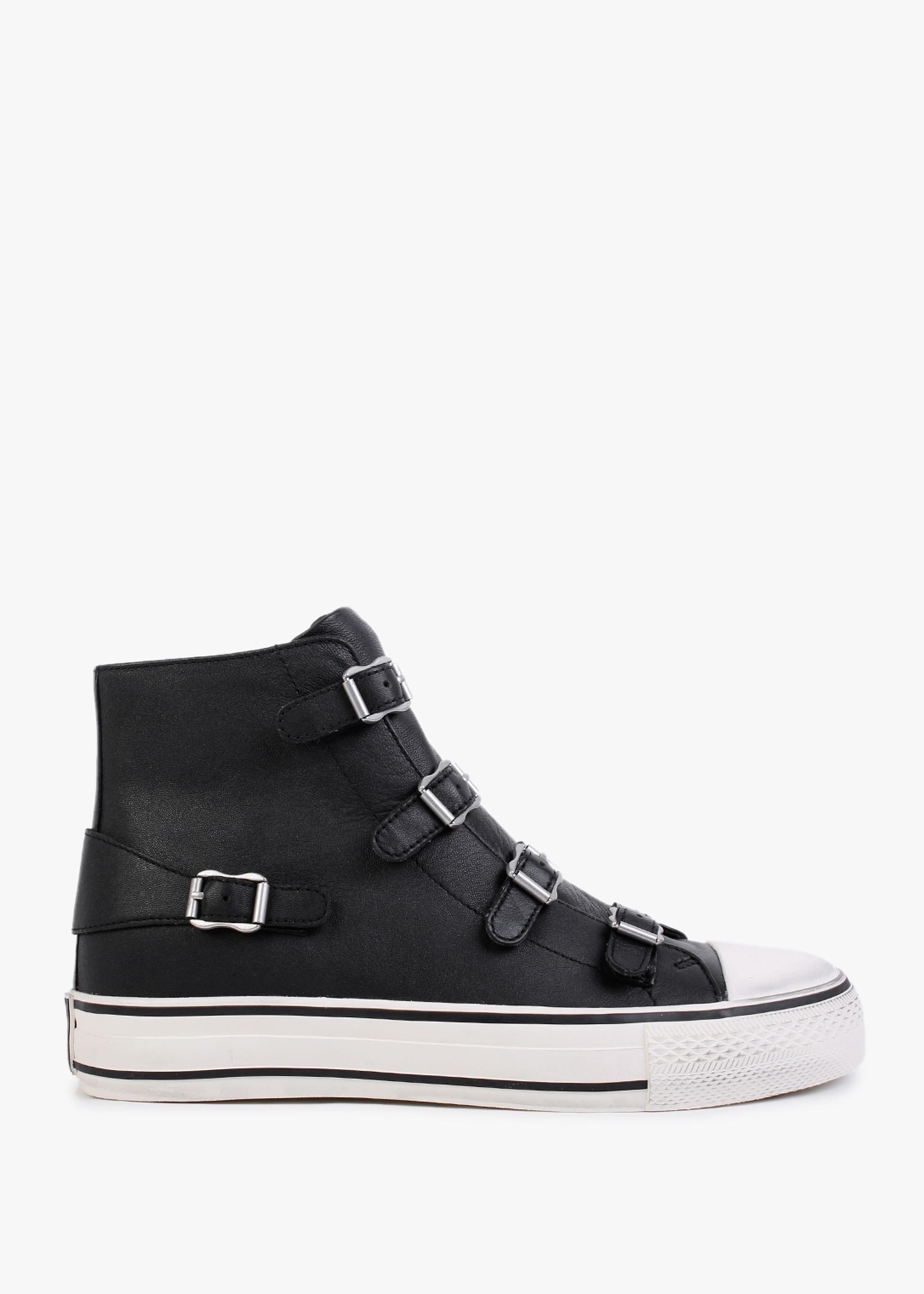 Ash Virgin Black Leather High Trainers | Lyst