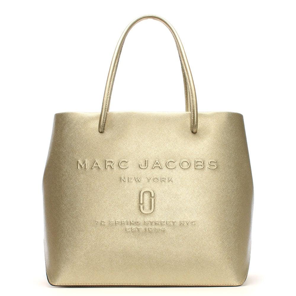 Marc Jacobs Logo Shopper East/west Tote in Gray