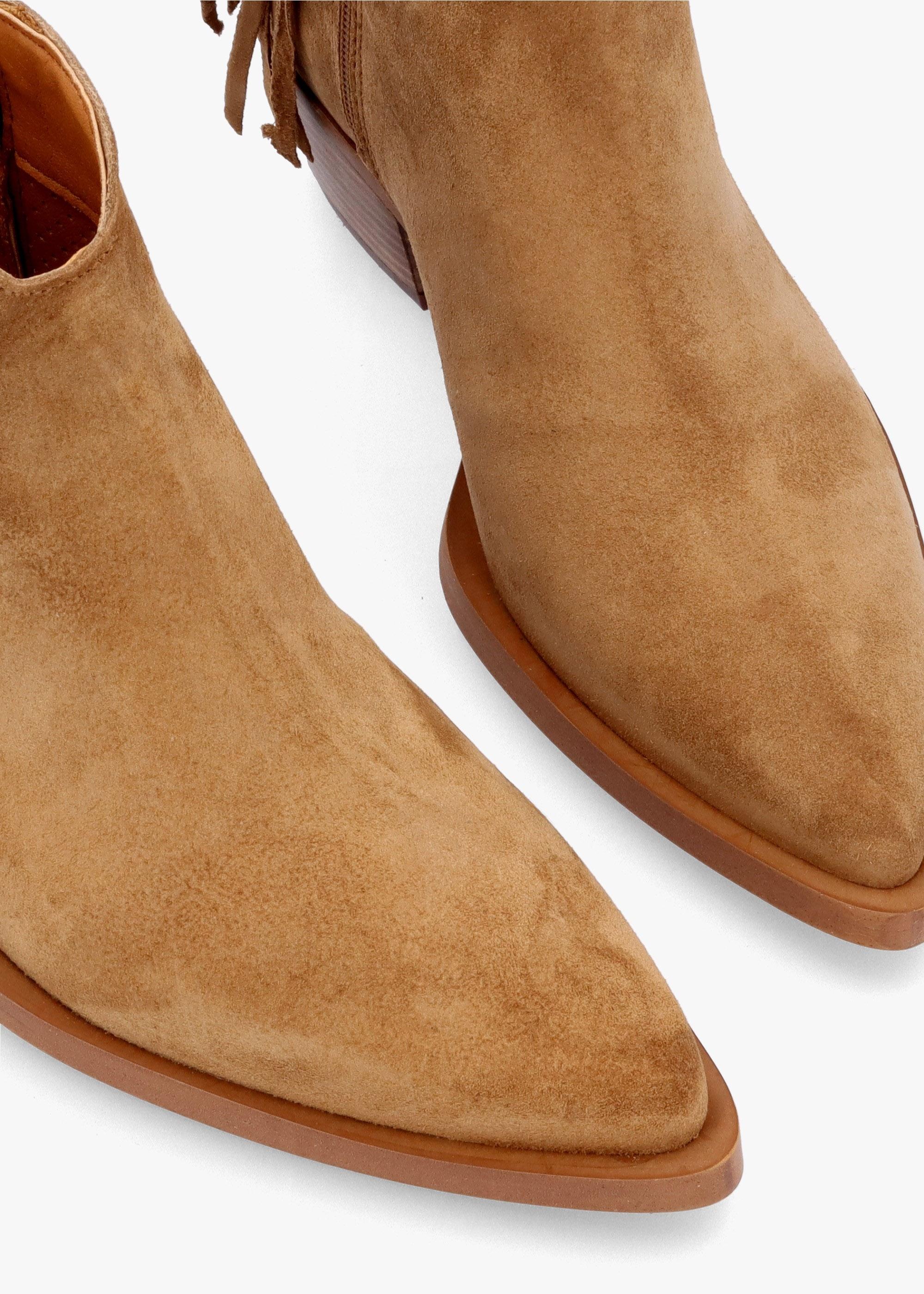 Fringe ankle cowboy boots hot sale