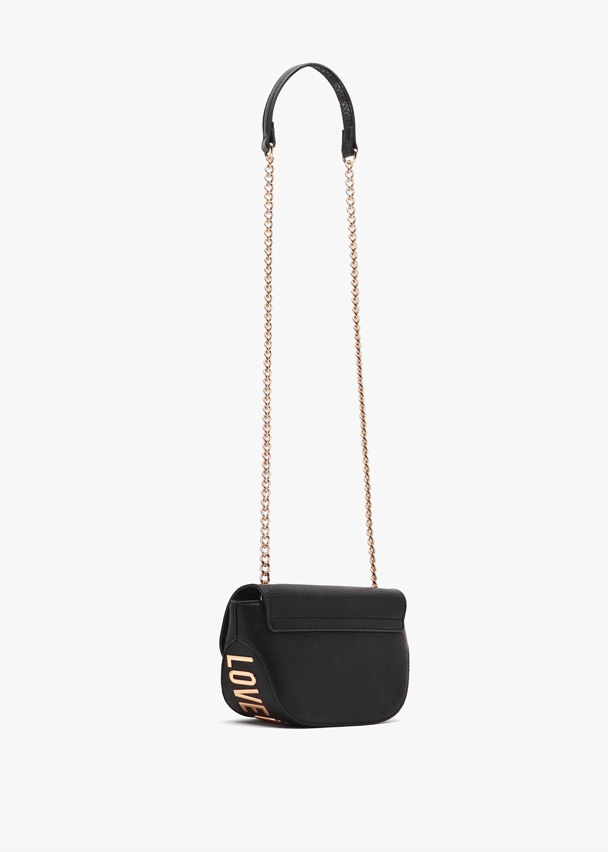 Love moschino shoulder bag with chain strap best sale