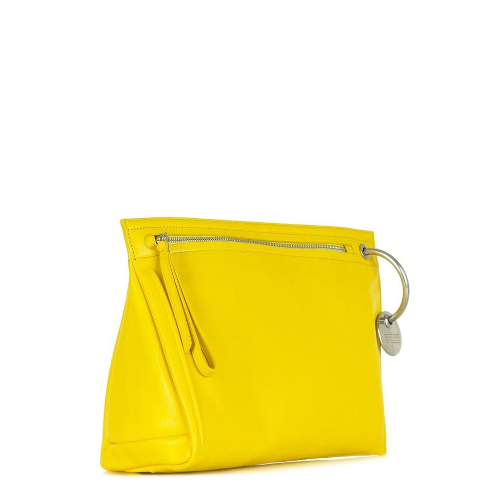 Marc Jacobs Prism Yellow Leather Large Clutch Bag - Lyst