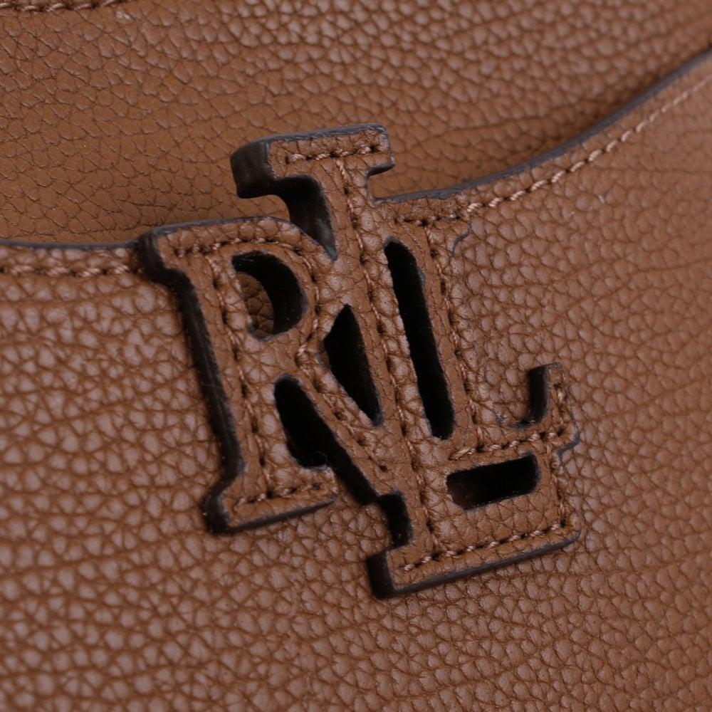 Lauren Ralph Lauren Pebbled Leather Large Cameryn Crossbody, Brown