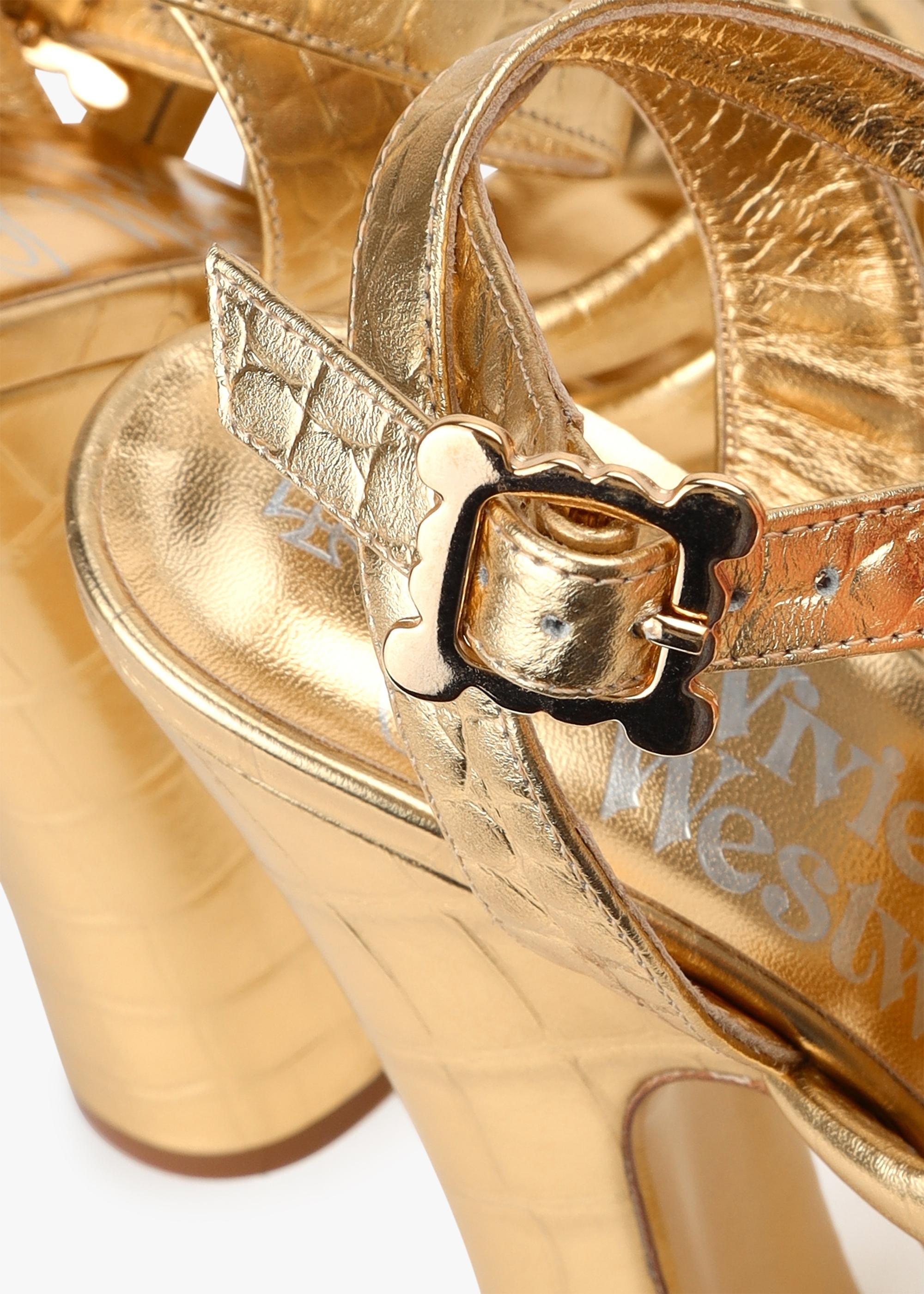 Vivienne Westwood strappy platform sandals - Gold