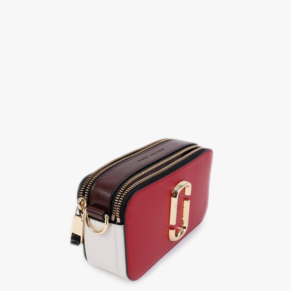 Marc Jacobs Snapshot Bag in Black and Red Leather Multiple colors