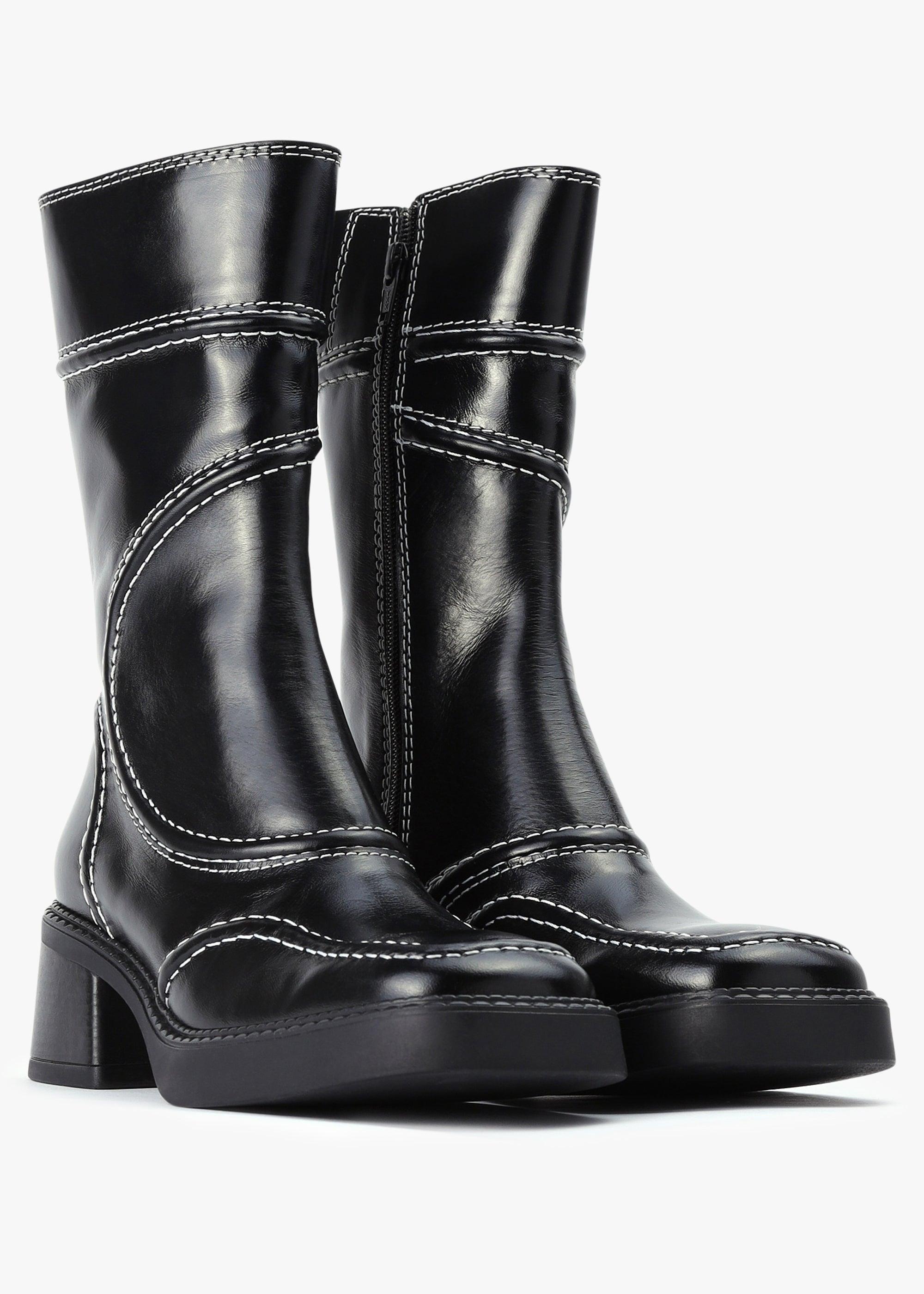 Miista lace shop up boots