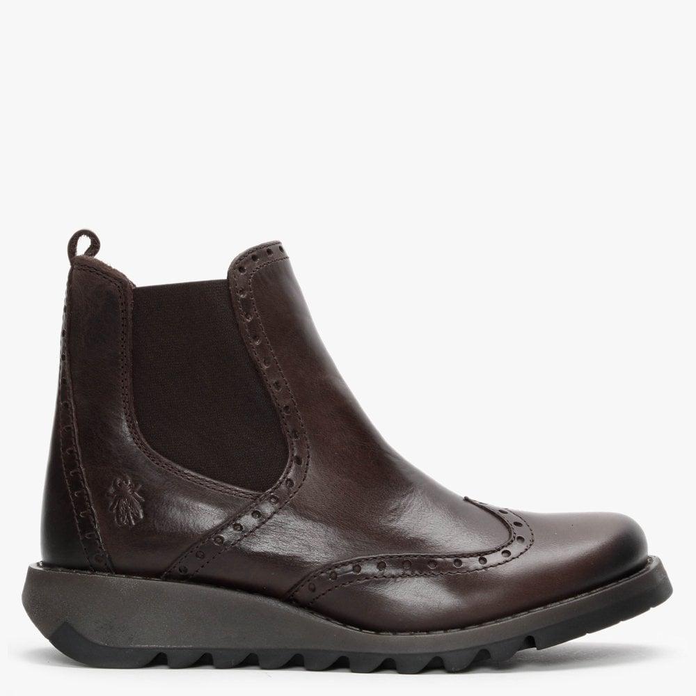 fly brown ankle boots